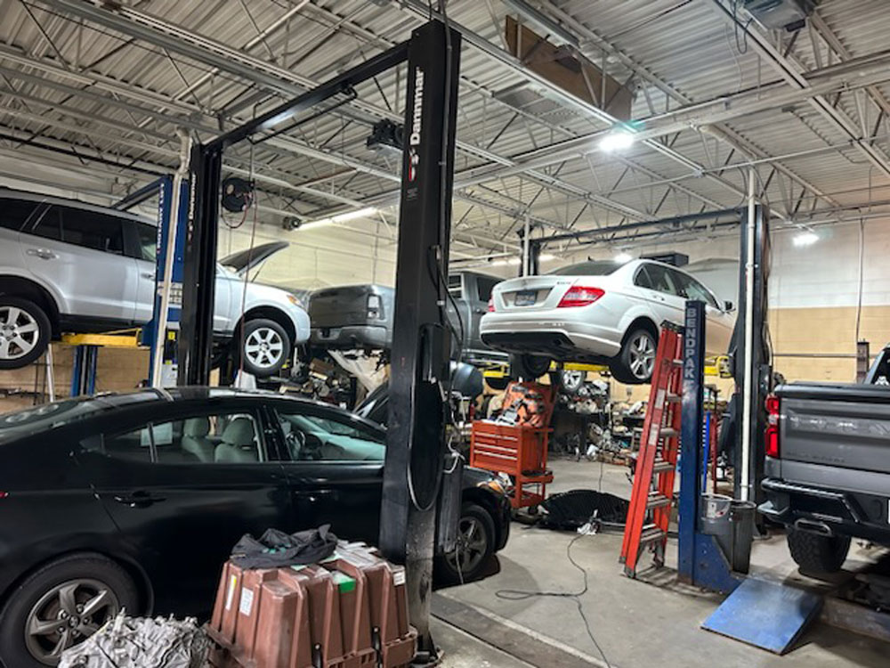 Cars In Shop